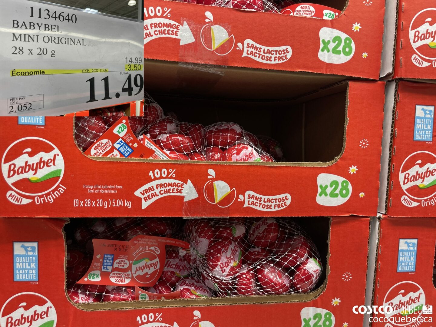 1134640 BABYBEL MINI ORIGINAL   ($3.50 INSTANT SAVINGS EXPIRES ON 2022-11-06) $11.49