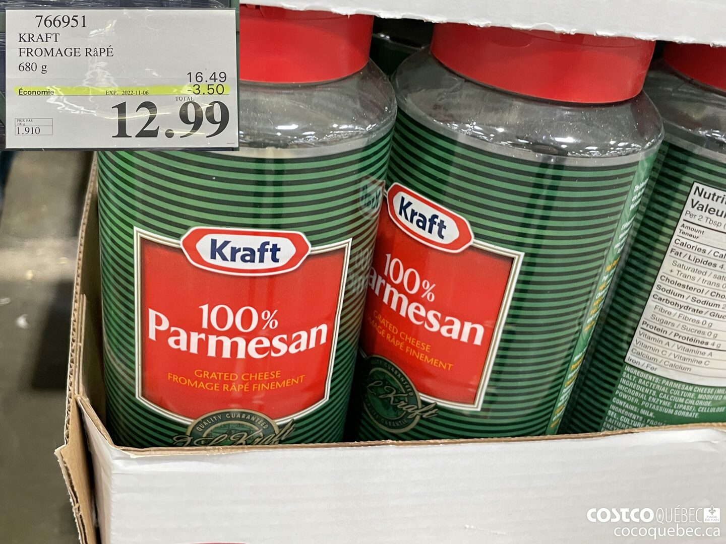 766951 KRAFT FROMAGE R4PE 680 g ($3.50 INSTANT SAVINGS EXPIRES ON 2022-11-06) $12.99