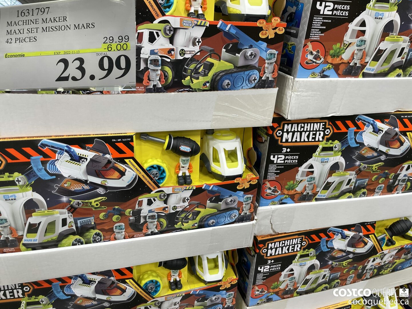 1631797 MACHINE MAKER MAXI SET MISSION MARS 42 PIECES ($6.00 INSTANT SAVINGS EXPIRES ON 2022-11-13) $23.99