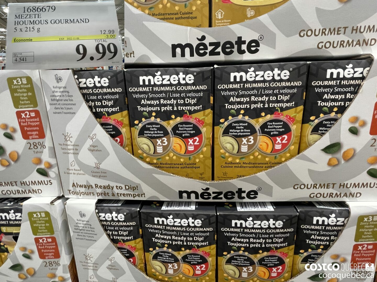 1686679 MEZETE HOUMOUS GOURMAND ($3.00 INSTANT SAVINGS EXPIRES ON 2022-11-06) $9.99