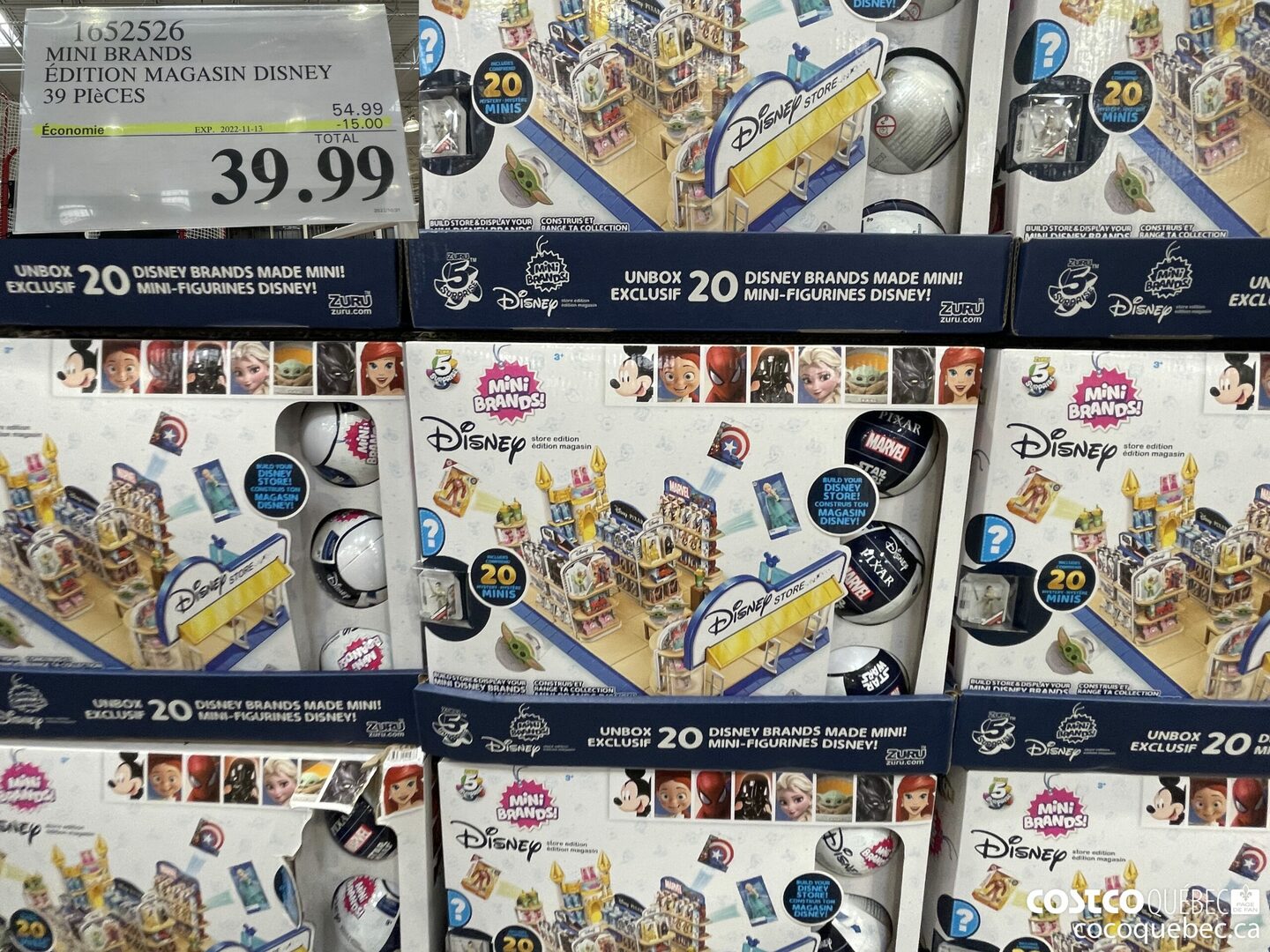 1652526 MINI BRANDS EDITION MAGASIN DISNEY 39 PIECES ($15.00 INSTANT SAVINGS EXPIRES ON 2022-11-13) $39.99