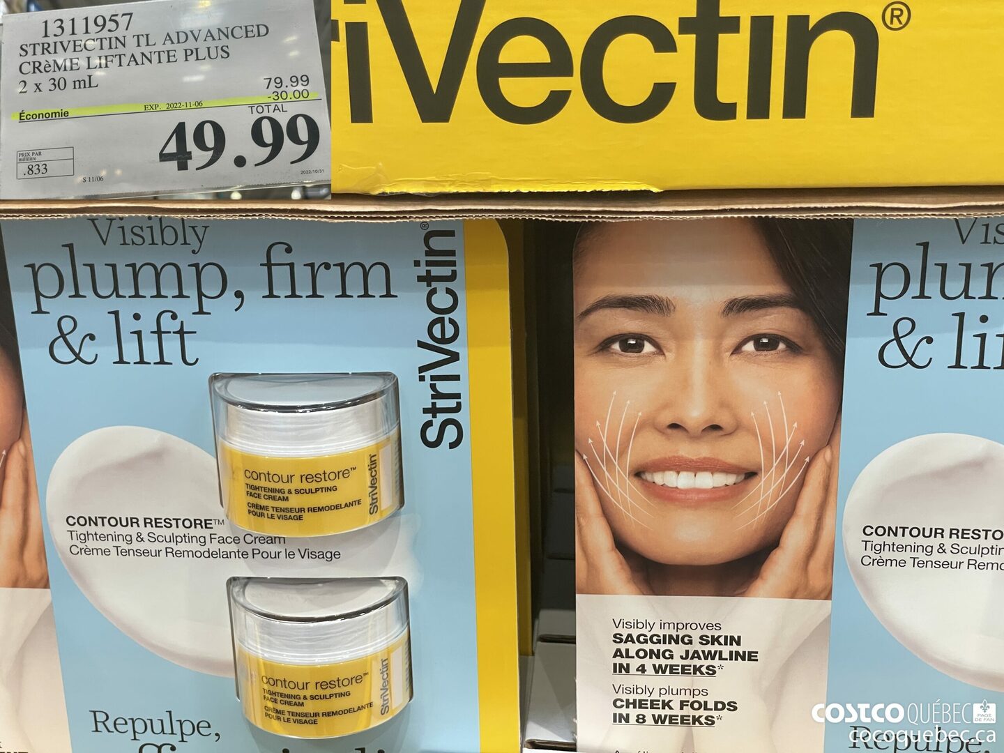 1311957 STRIVECTIN TL ADVANCED REME LIFTANTE PLUS 2 x 30 ML  ($30.00 INSTANT SAVINGS EXPIRES ON 2022-11-06) $49.99