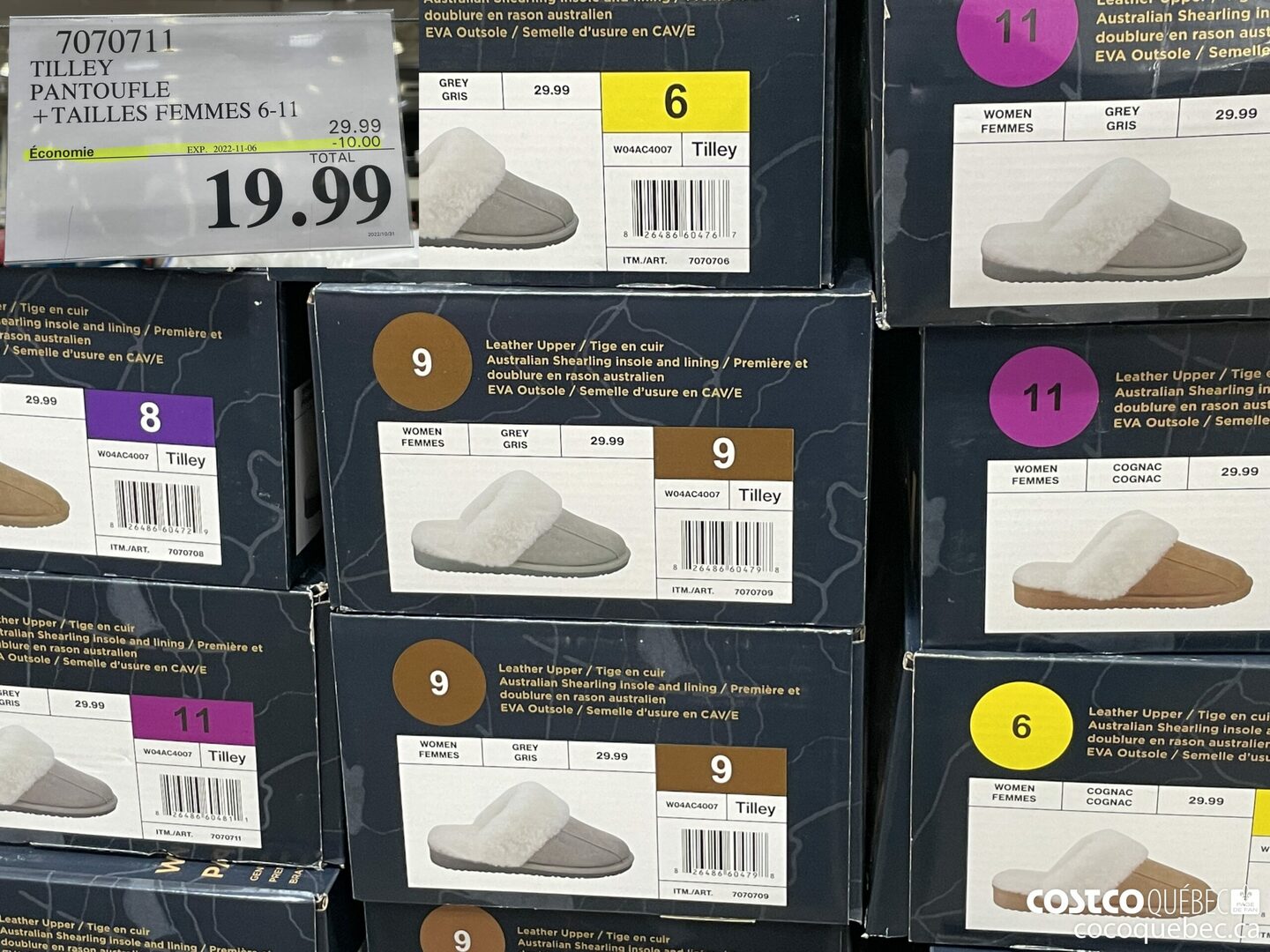 7070711 TILLEY PANTOUFLE +TAILLES FEMMES 6-11 ($10.00 INSTANT SAVINGS EXPIRES ON 2022-11-06) $19.99