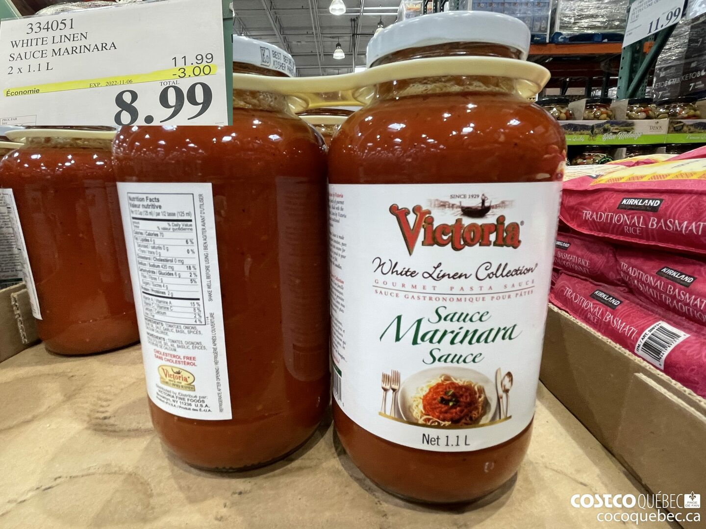334051 WHITE LINEN SAUCE MARINARA ($3.00 INSTANT SAVINGS EXPIRES ON 2022-11-06) $8.99