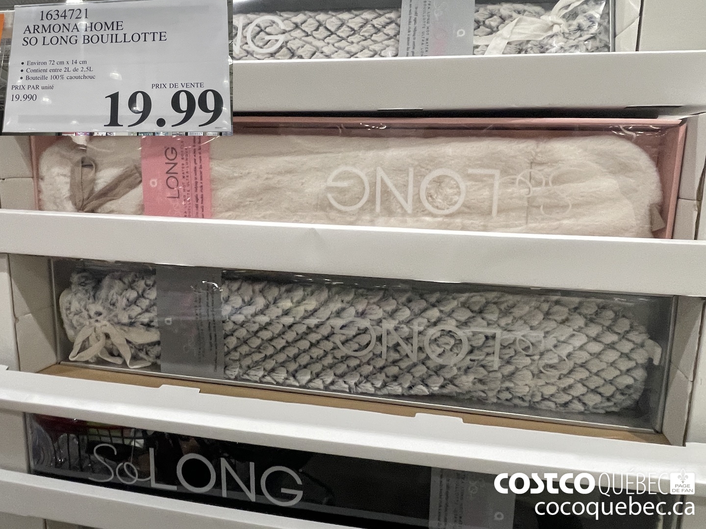 163472 ARMONA HOME SO LONG BOUILLOTTE  $19.99