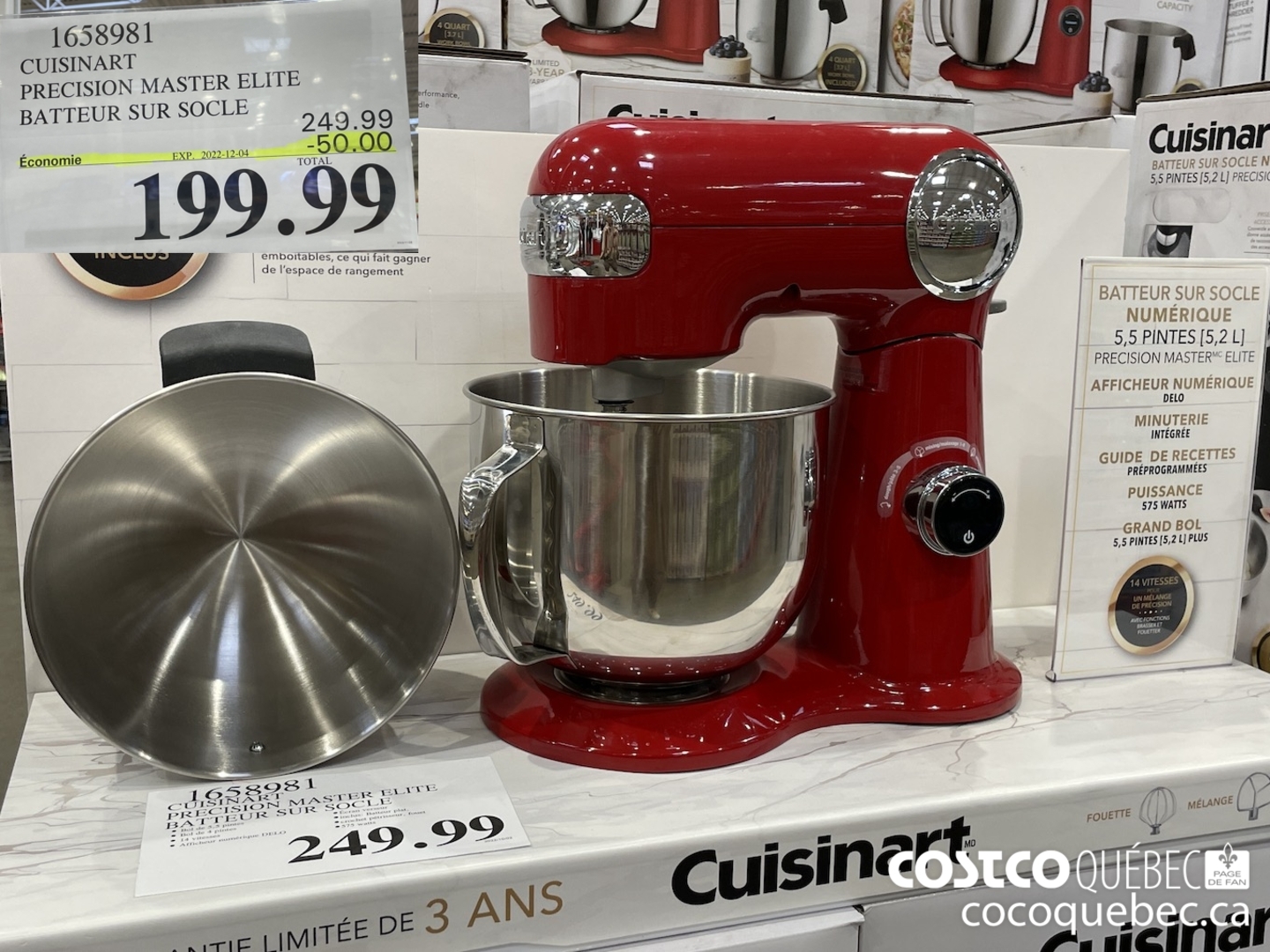 Promo BOUILLOIRE ÉLECTRIQUE CTK17SE CUISINART chez Costco