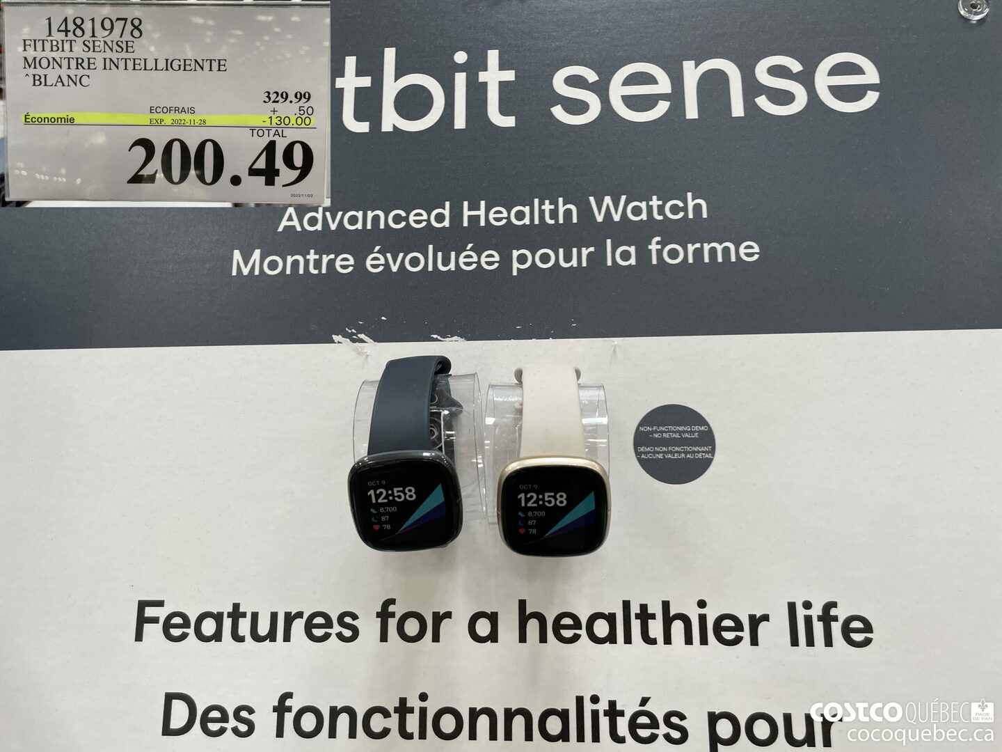 Costco montre fitbit hot sale