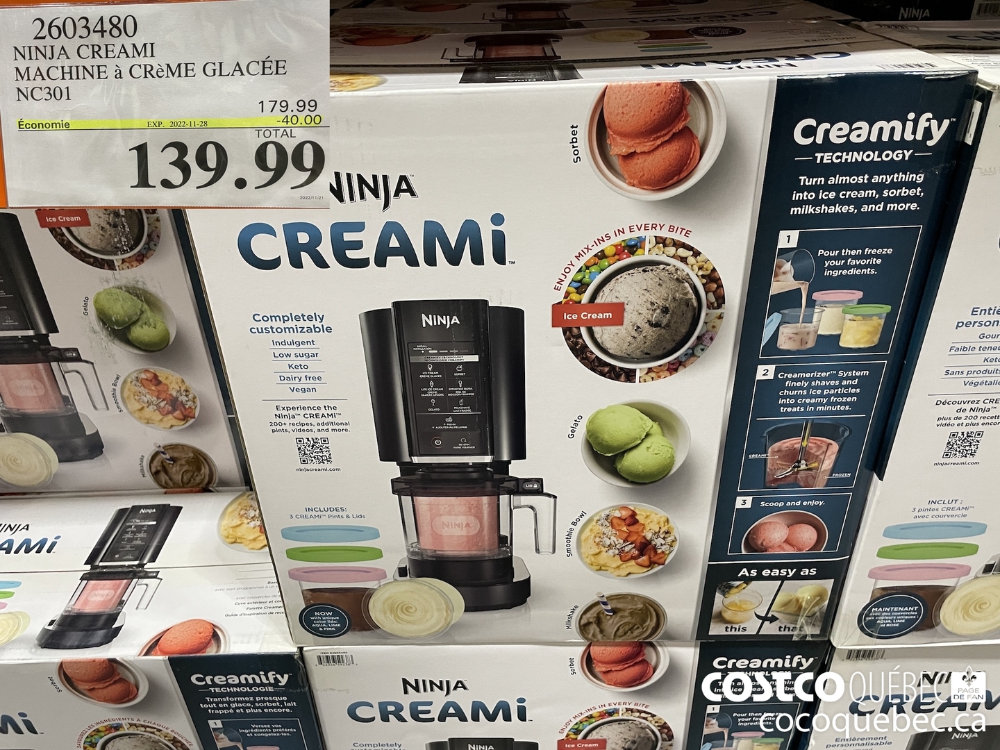 Machine à crème glacée universelle Spot American Ninja NC301