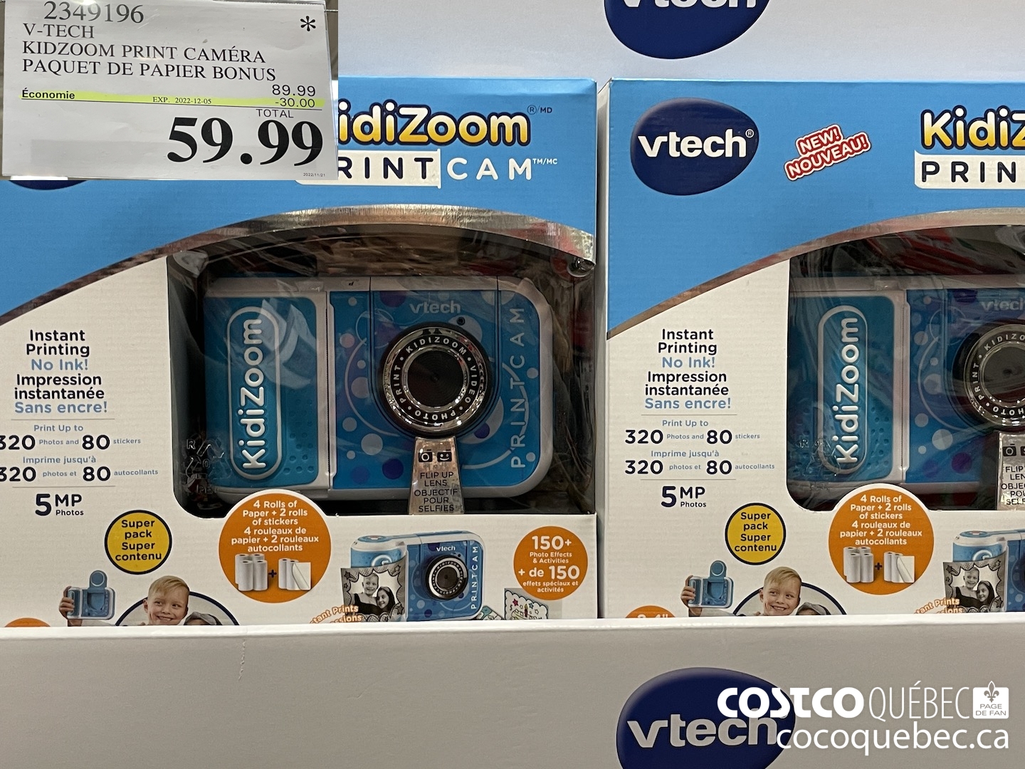 Vtech kidizoom print cam - recharge papier - La Poste