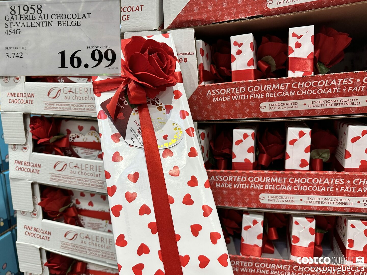 81958 GALERIE AU CHOCOLAT ST. VALENTIN BELGE  $16.99