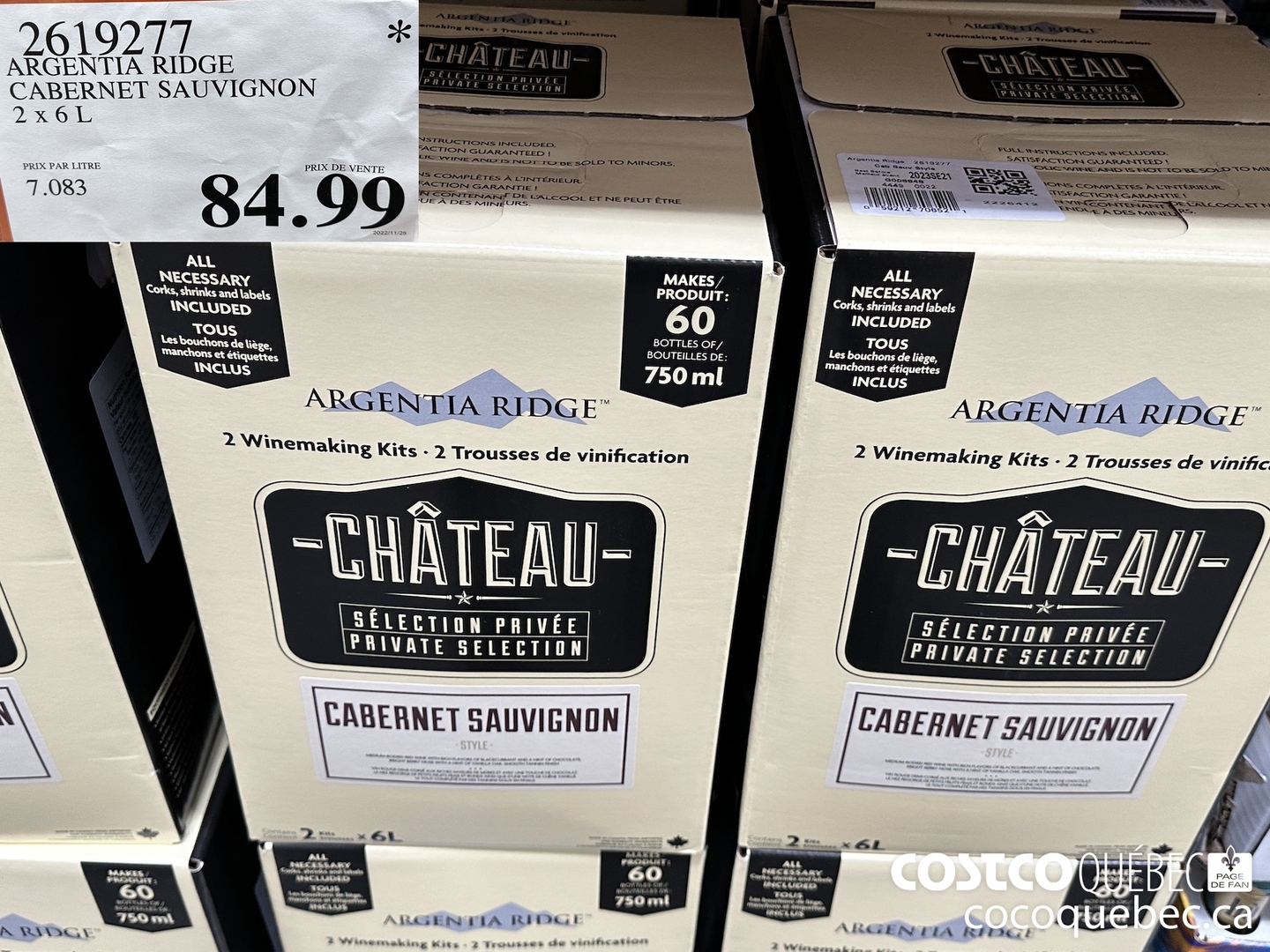 2619277 ARGENTIA RIDGE CABERNET SAUVIGNON $84.99