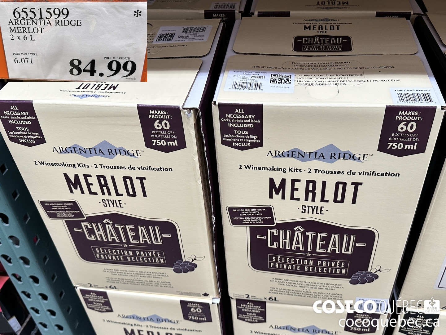 6551599 ARGENTIA RIDGE MERLOT  $84.99