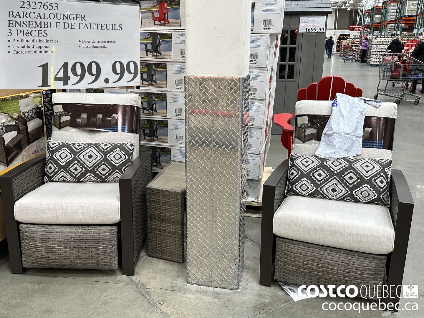 2327635 BARCALOUNGER ENSEMBLE DE FAUTEUILS 3 PIECES  $1499.99