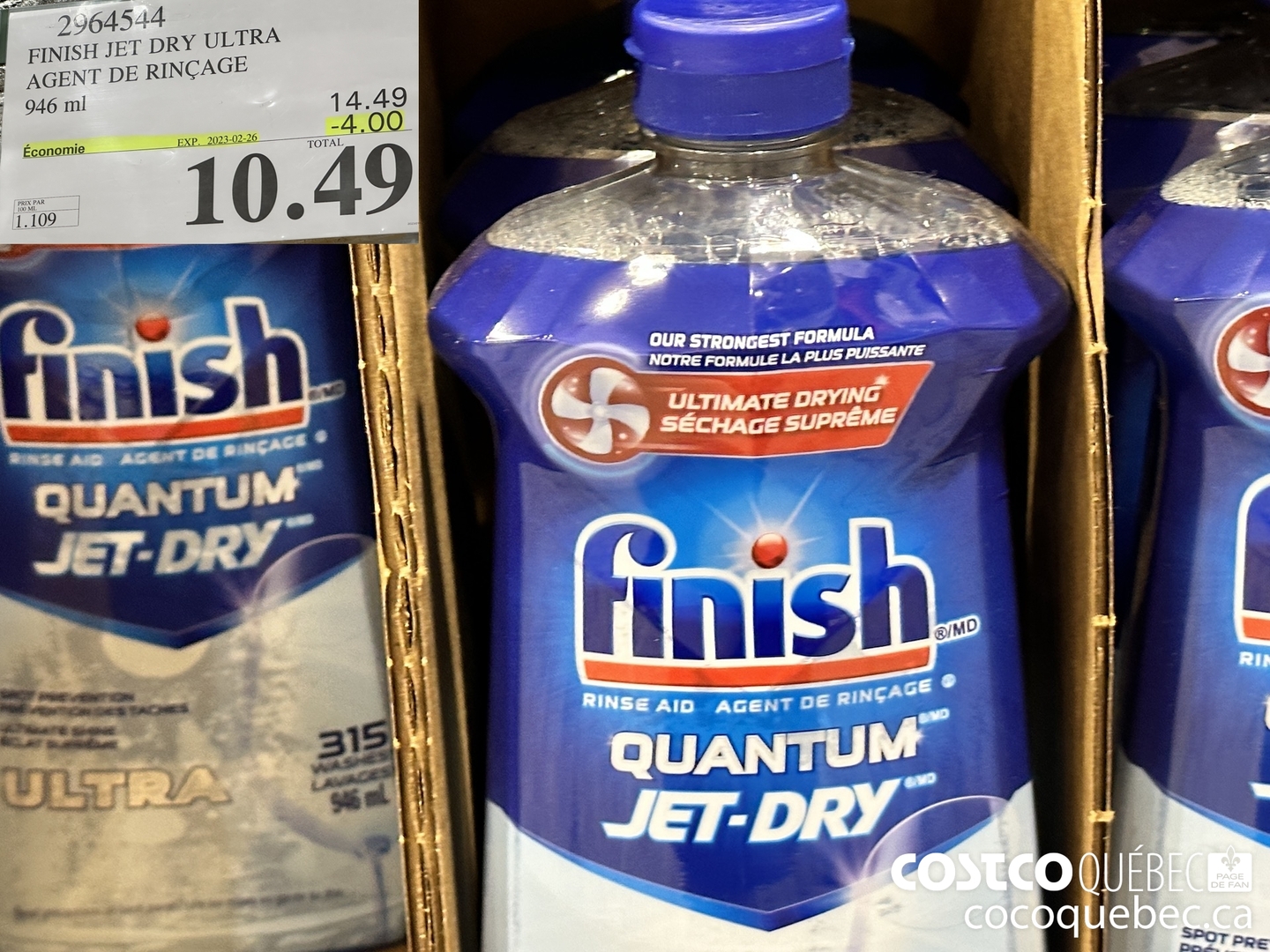 2964544 FINISH JET DRY ULTRA AGENT DE RINCAGE 946 ml (EXPIRES ON 2023-02-26) $10.49