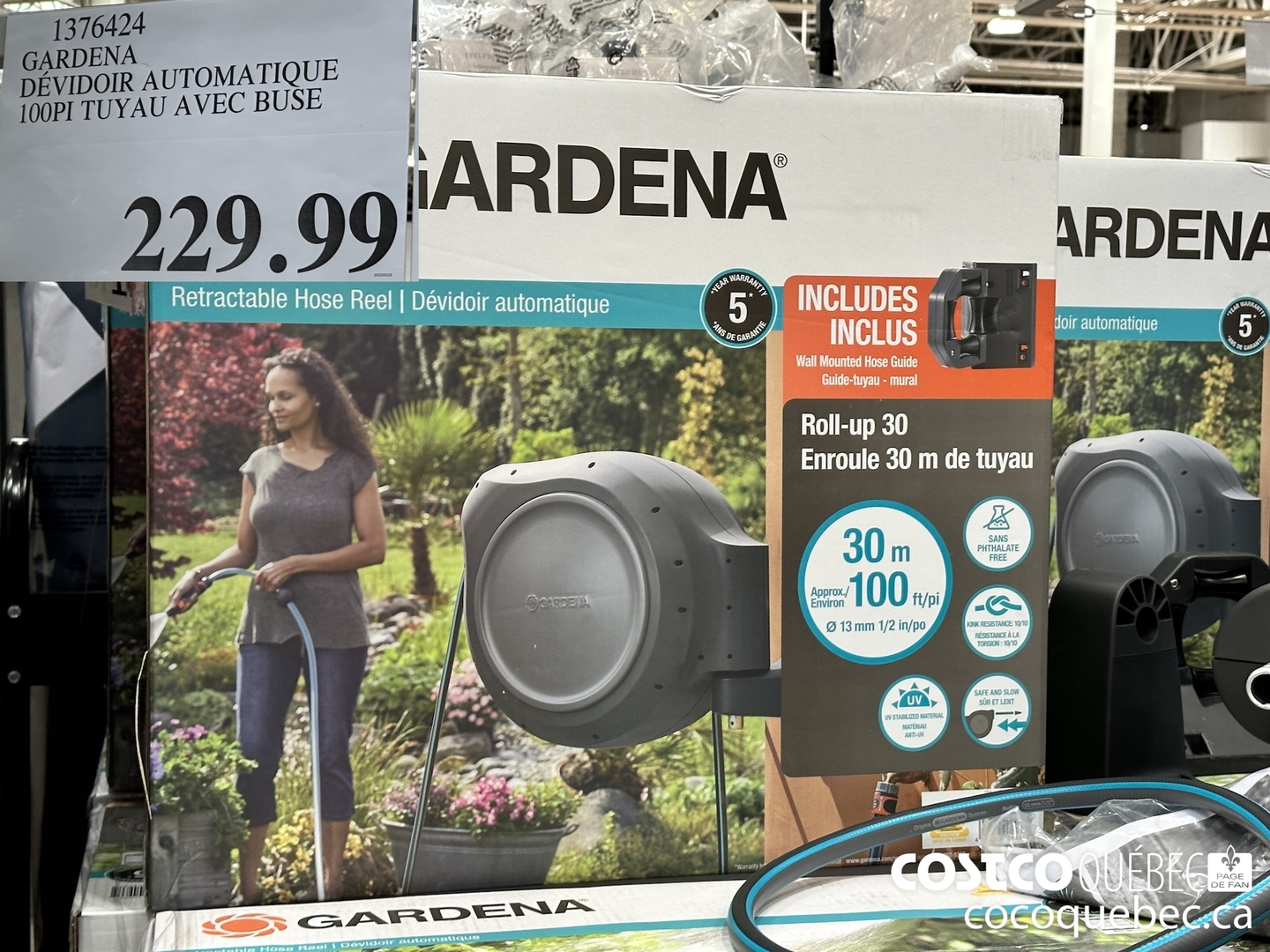 1376424 GARDENA DEVIDOIR AUTOMATIQUE 100 PI TUYAU AVEC BUSE  $229.99