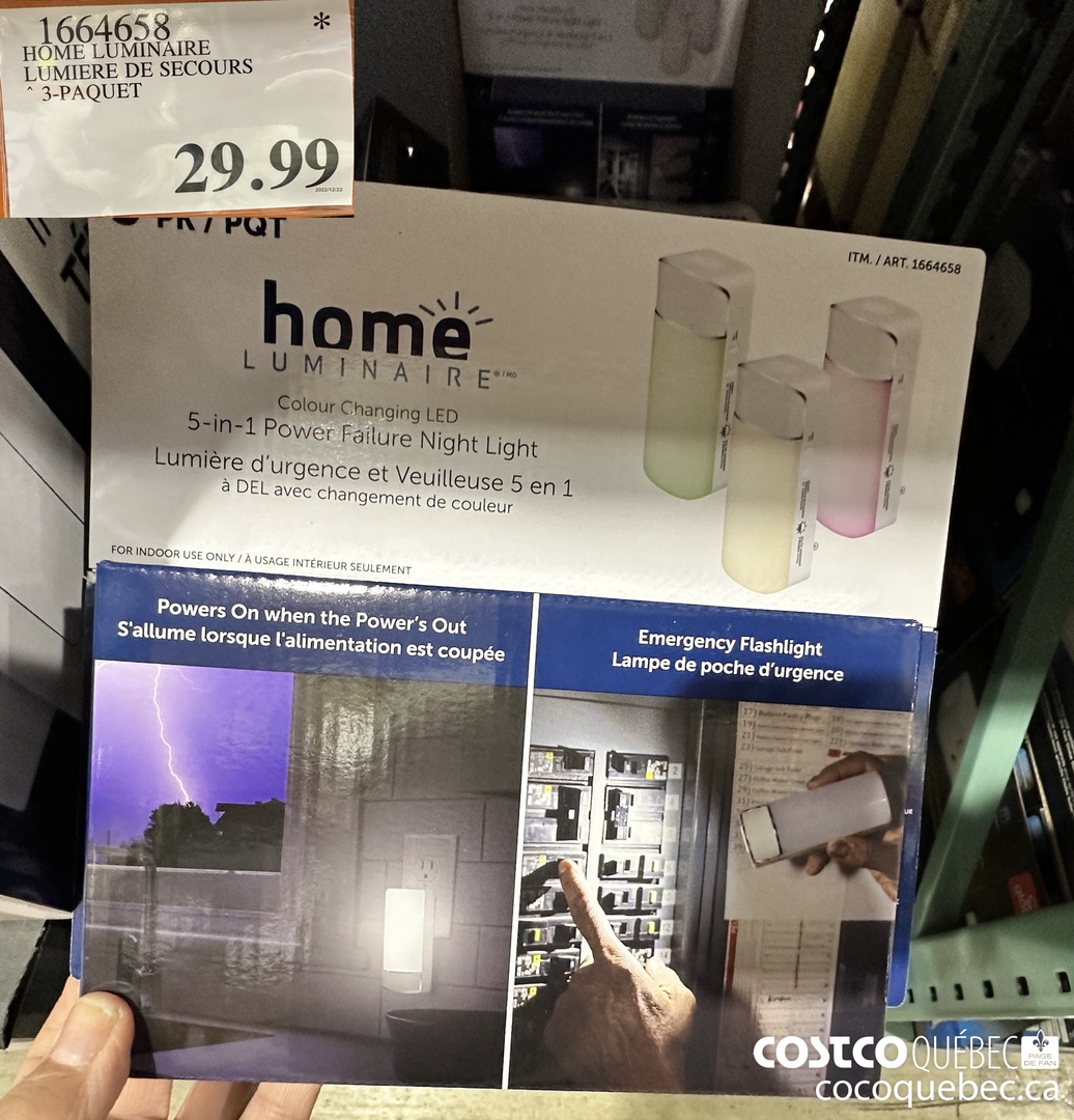 16646538 HOME LUMINAIRE LUMIERE DE SECOURS 3-PAQUET  $29.99