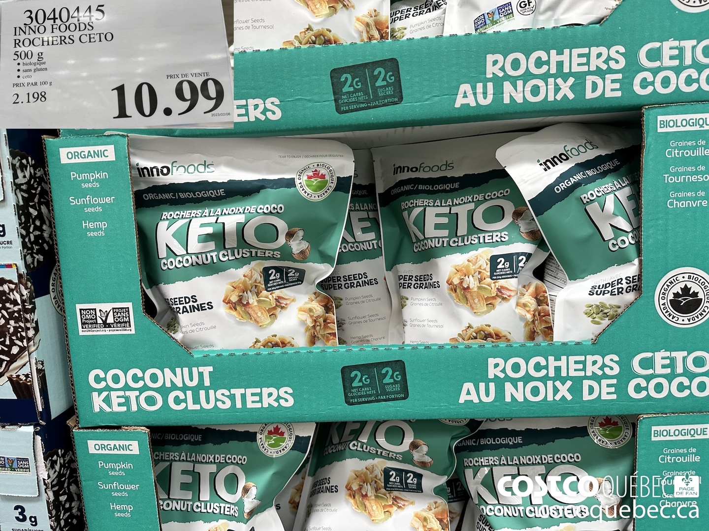 3040445 INNO FOODS ROCHERS CETO 500G -2 50 $10.99