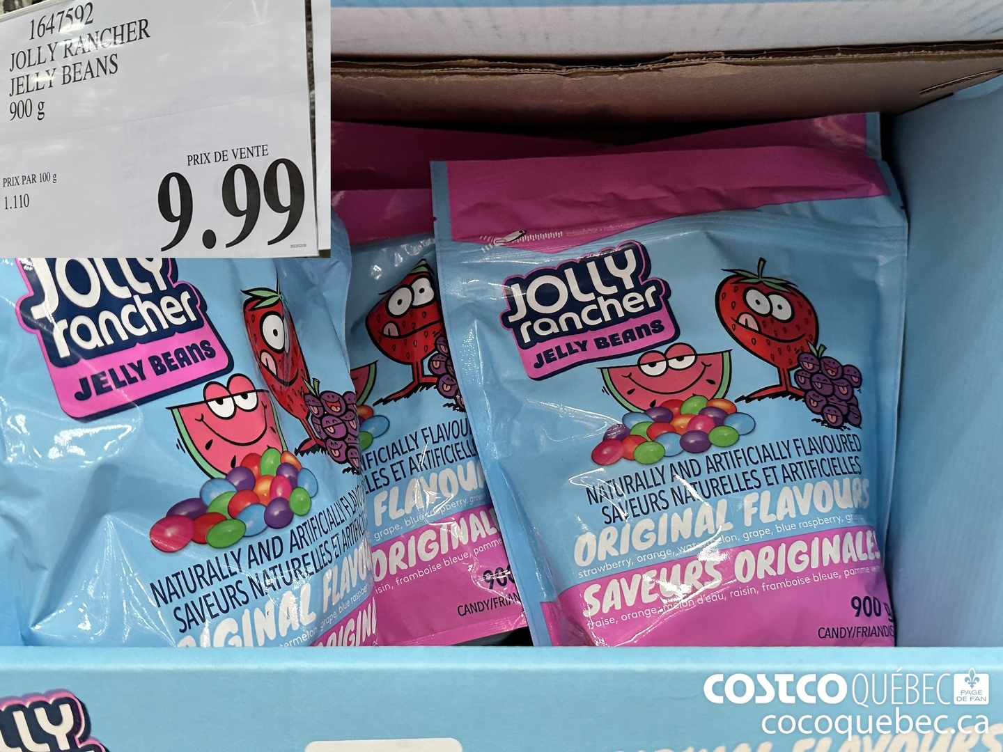 1647592 JOLLY RANCHER JELLY BEANS 900G $9.99