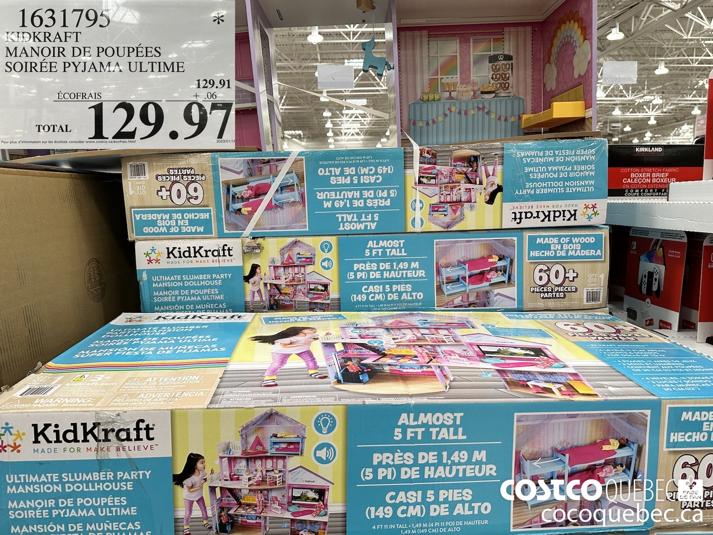 1631795 KIDKRAFT MANOIR DE POUPEES SOIREE PYJAMA ULTIME $129.97