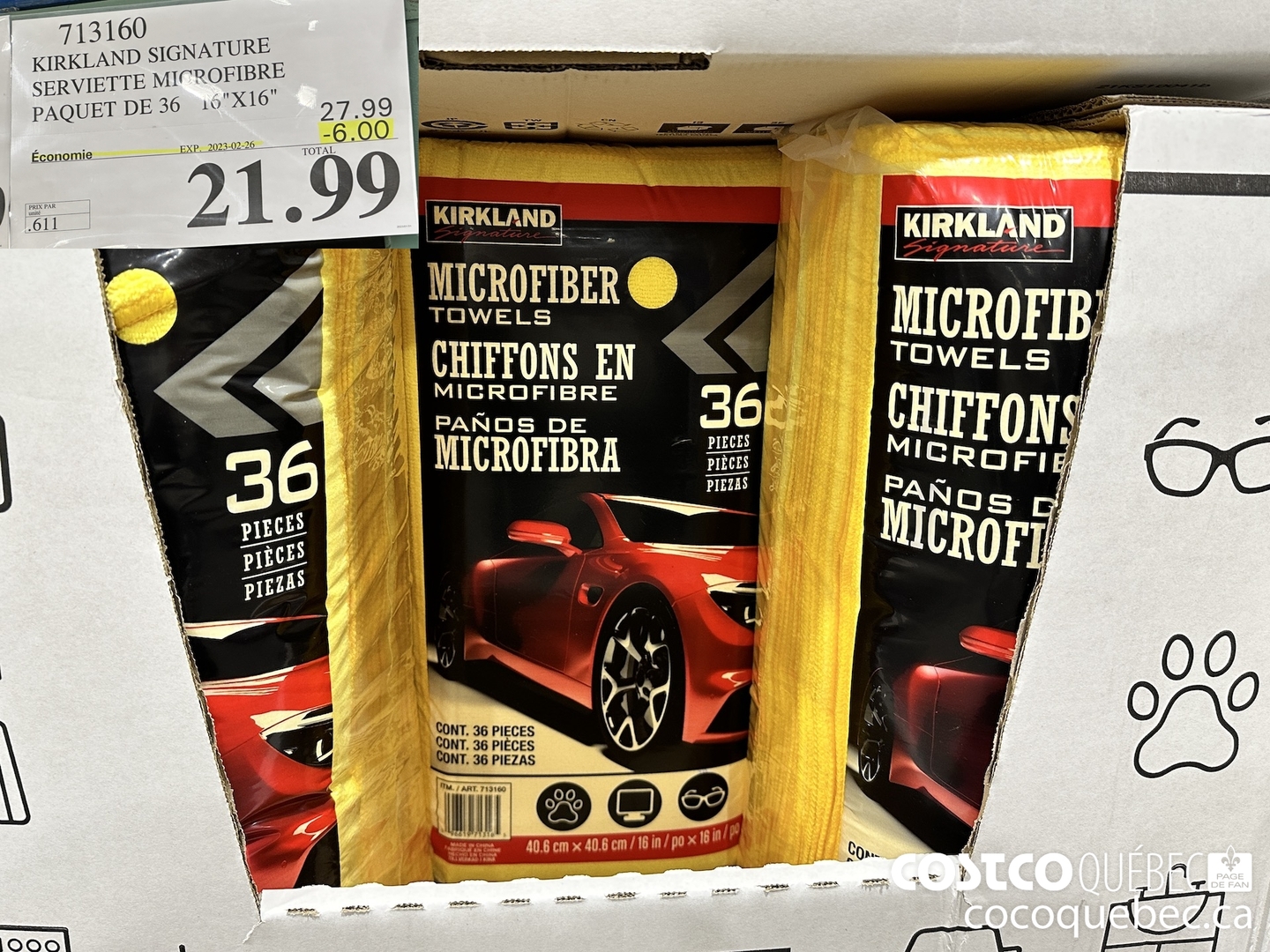 713160 KIRKLAND SIGNATURE ($6.00 INSTANT SAVINGS EXPIRES ON 2023-02-26) $21.99