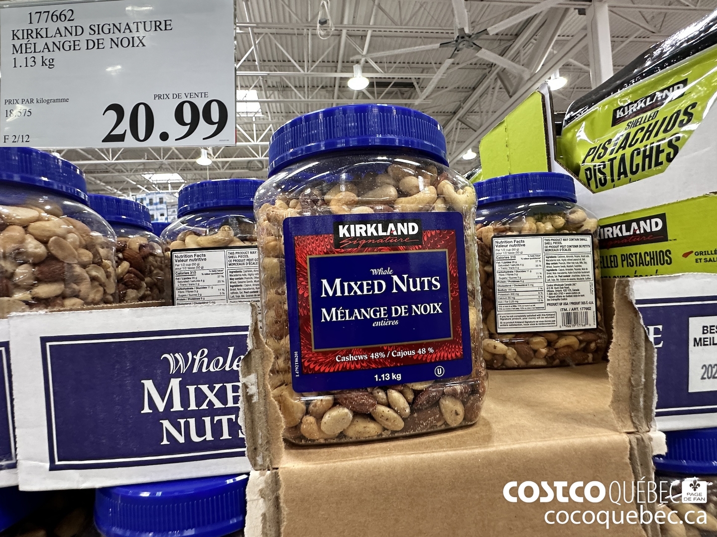 177662 KIRKLAND SIGNATURE MELANGE DE NOIX 1.13 kg $20.99