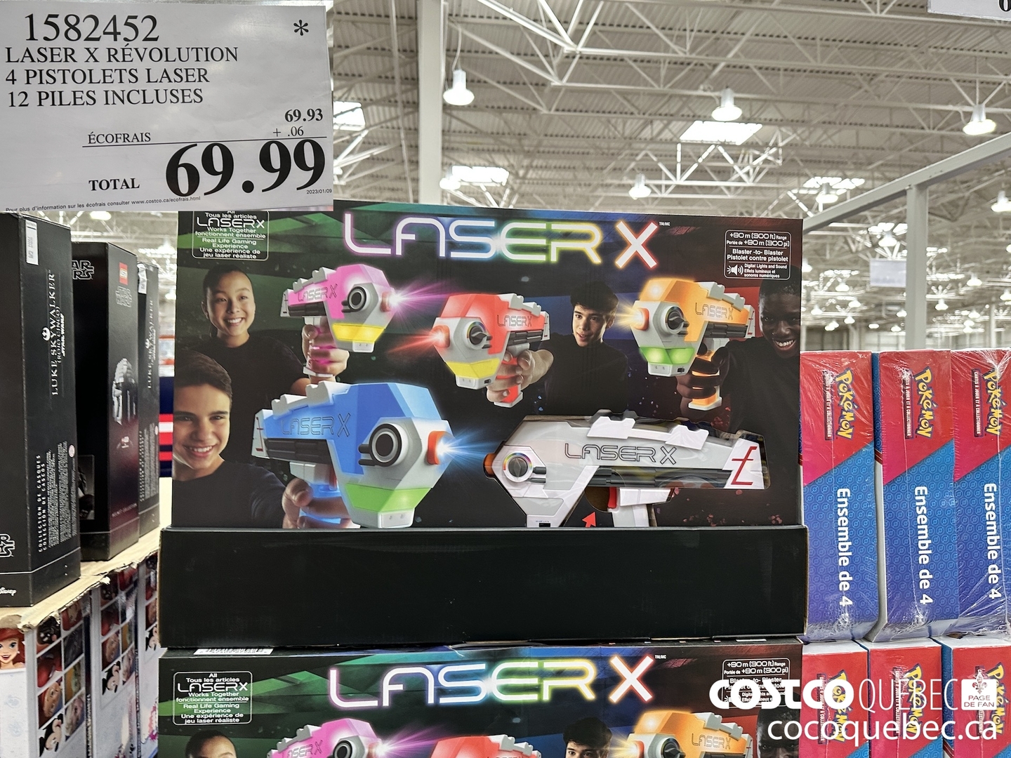 1582452 LASER X REVOLUTION 4 PISTOLETS LASER 12 PILES INCLUSES $69.99