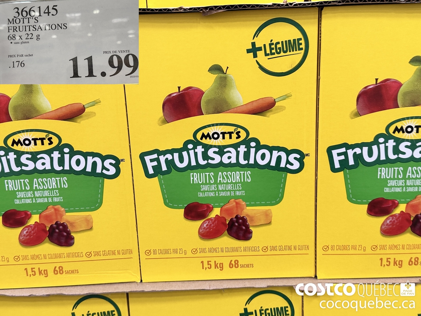 366145 MOTT'S FRUITSATIONS 68 x 22g  $11.99