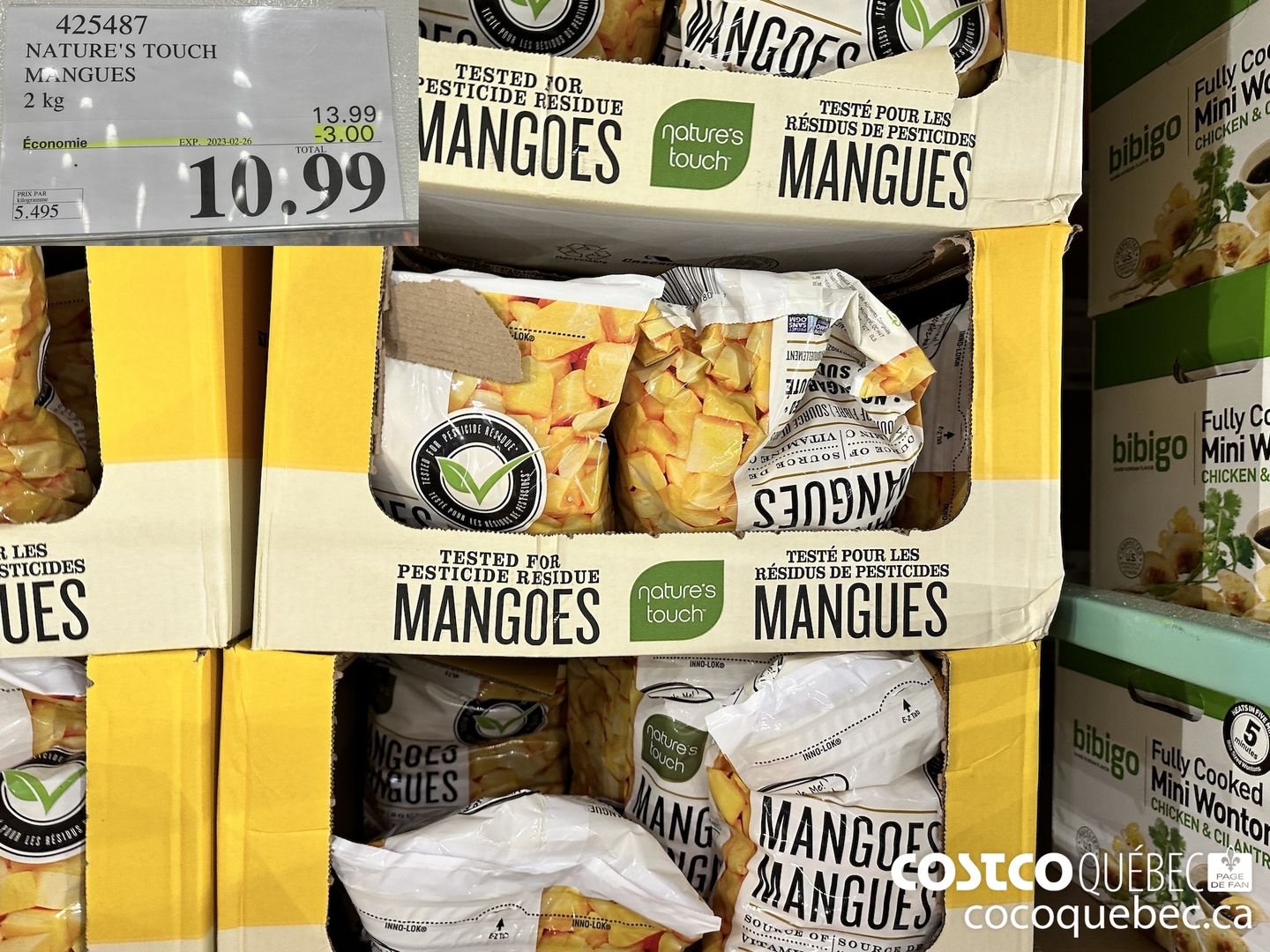 425487 NATURE'S TOUCH MANGUES 2 kg  ($3.00 INSTANT SAVINGS EXPIRES ON 2023-02-26) $10.99