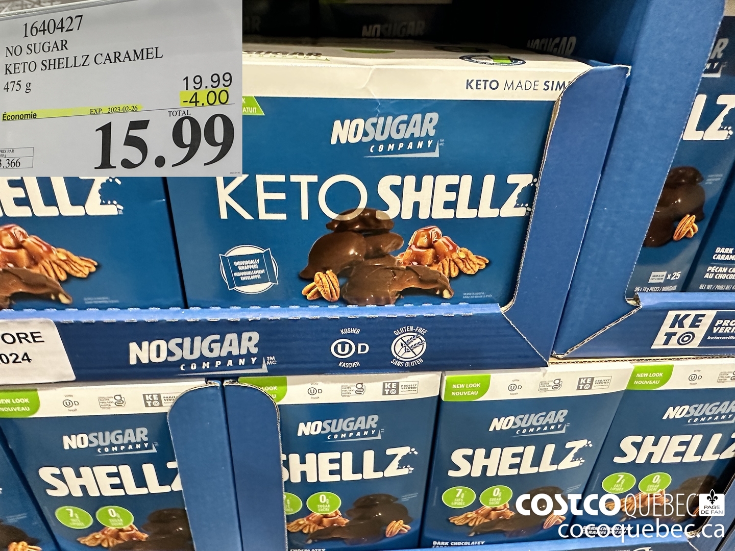 1640427 NO SUGAR KETO SHELLZ CARAMEL  ($4.00 INSTANT SAVINGS EXPIRES ON 2023-02-26) $15.99