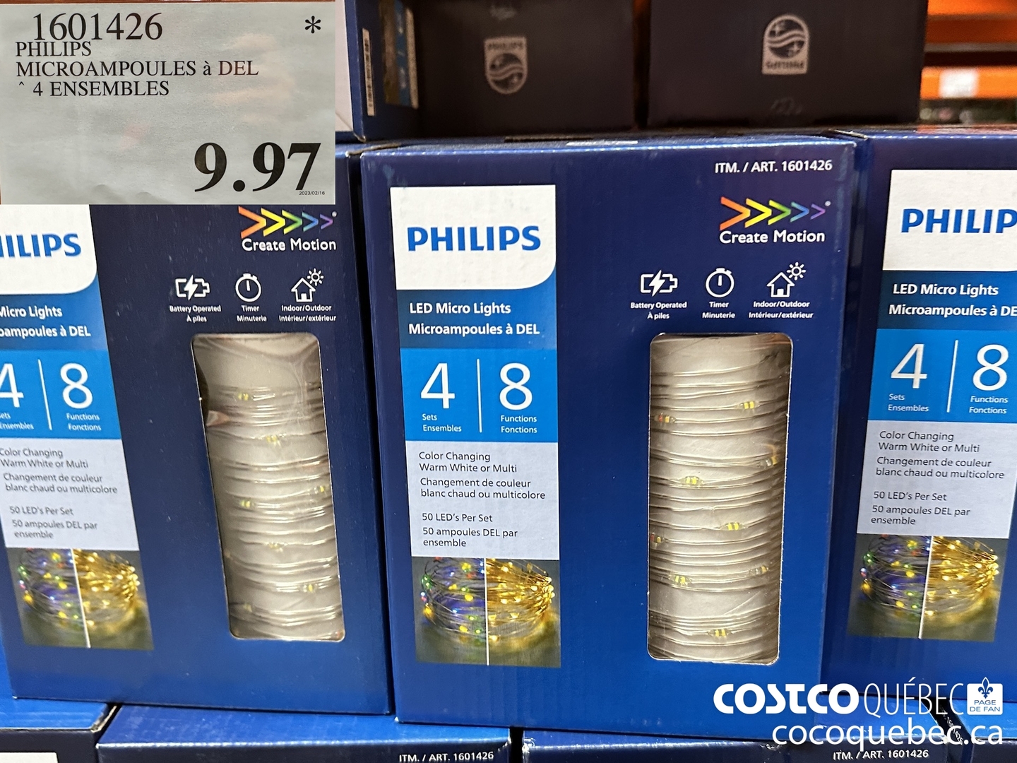 1601426 PHILIPS MICRCAMPOULES 4 DEL 4 ENSEMBLES $9.97