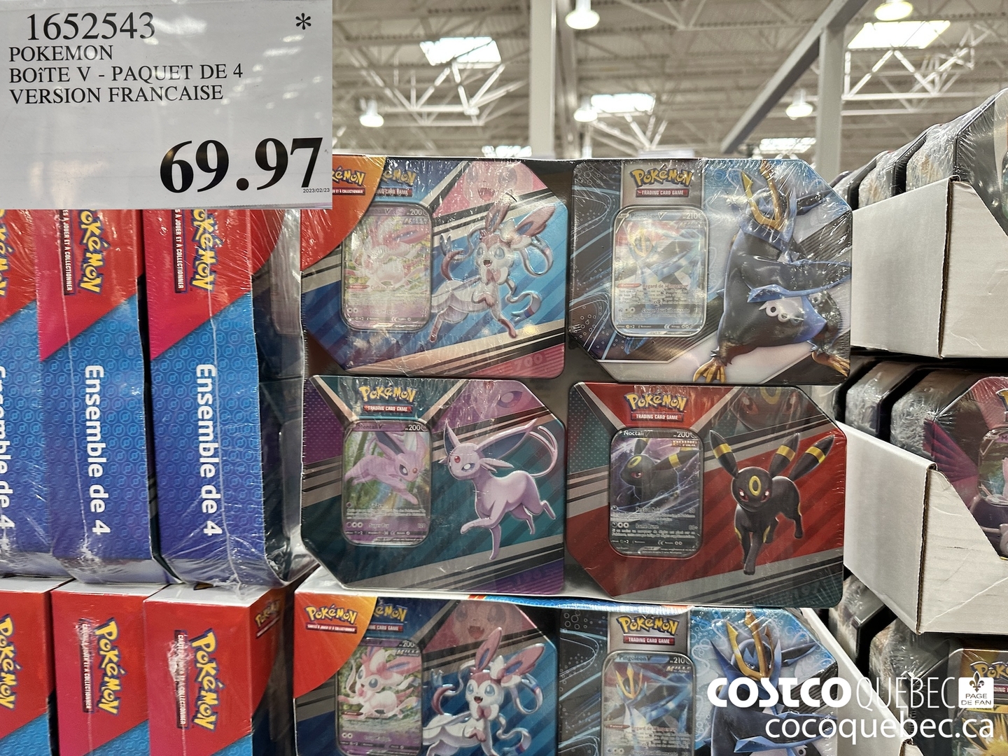 1652543 POKEMON BOITE PAQUET 4 VERSION FRANCAISE $69.97