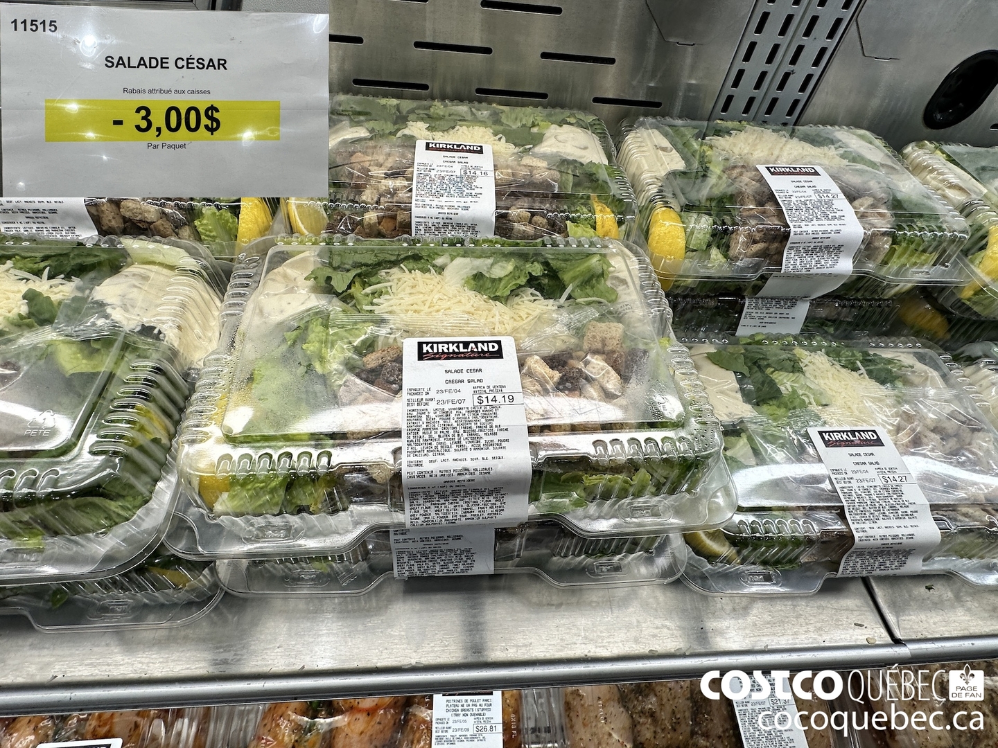 11515 SALADE CESAR Par Paquet (EXPIRES ON 2023-02-19) $3.00