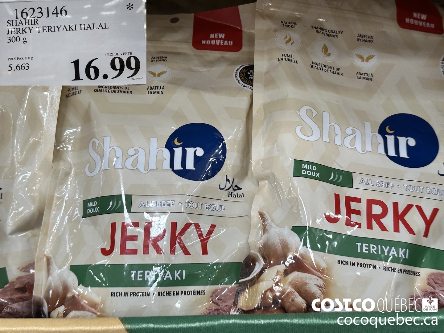 1623146 SHAHIR JERKY TERIYAKI HALAL $16.99