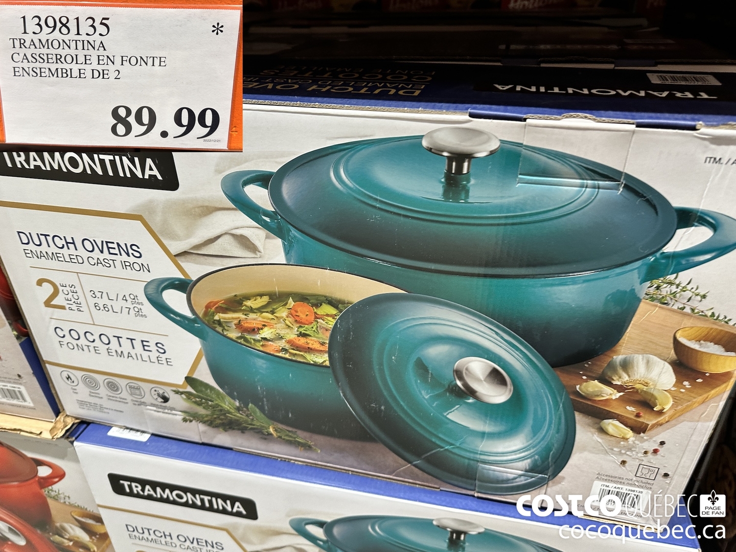 Tramontina Dutch Oven, 2-pack, $44.99 : r/Costco