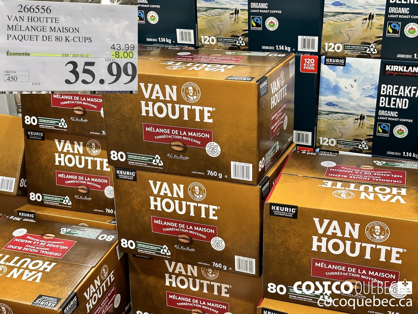 266556 VAN HOUTTE MELANGE MAISON BOiTE DE 80 K-CUPS  ($8.00 INSTANT SAVINGS EXPIRES ON 2023-02-12) $35.99