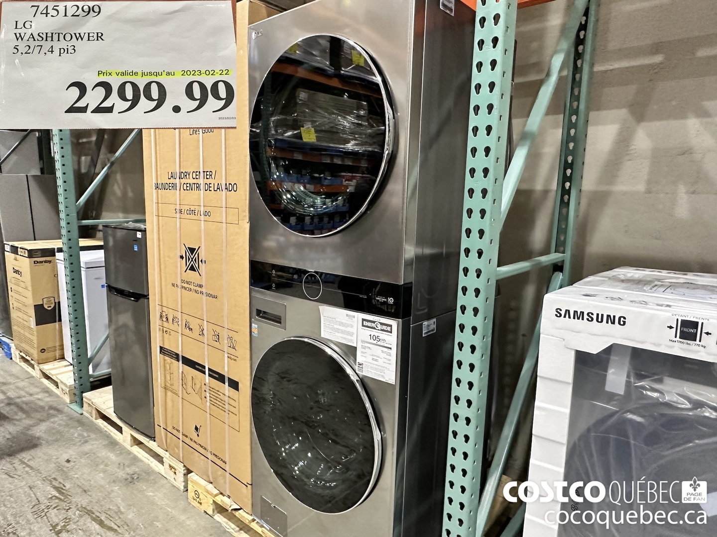 7451299 WASHTOWER 5,2/7,4 pi3 (EXPIRES ON 2023-02-22) $2299.99