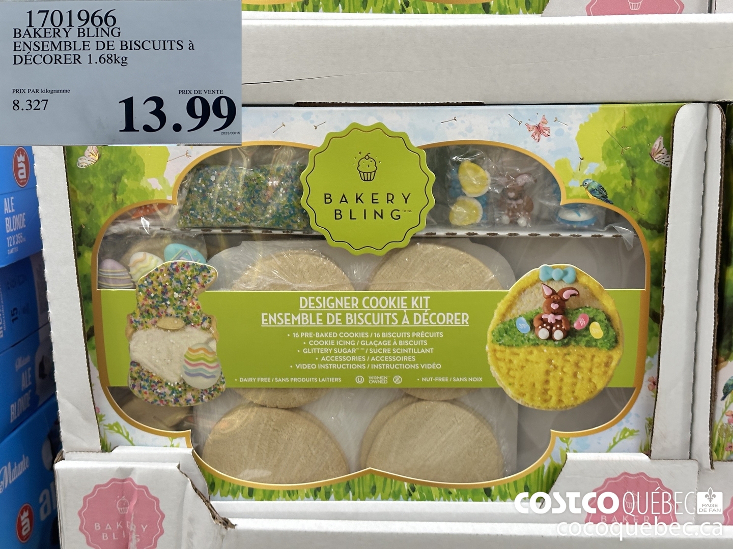 1701966 BAKERY BLING ENSEMBLE DE BISCUITS a DECORER 1.68kg $13.99