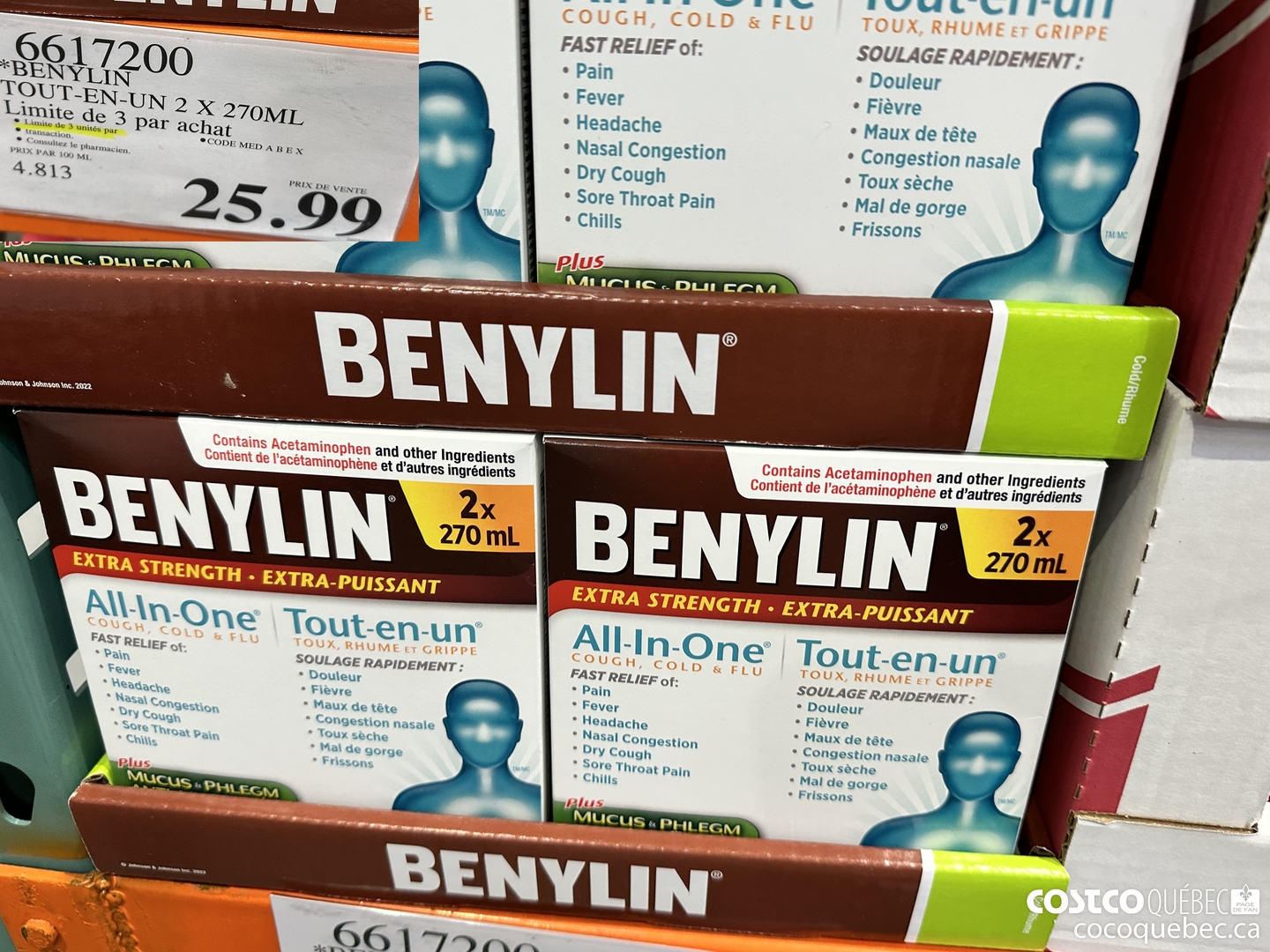 6617200 BENYLIN TOUT EN UN LIMITE DE 3 PAR ACHAT $25.99