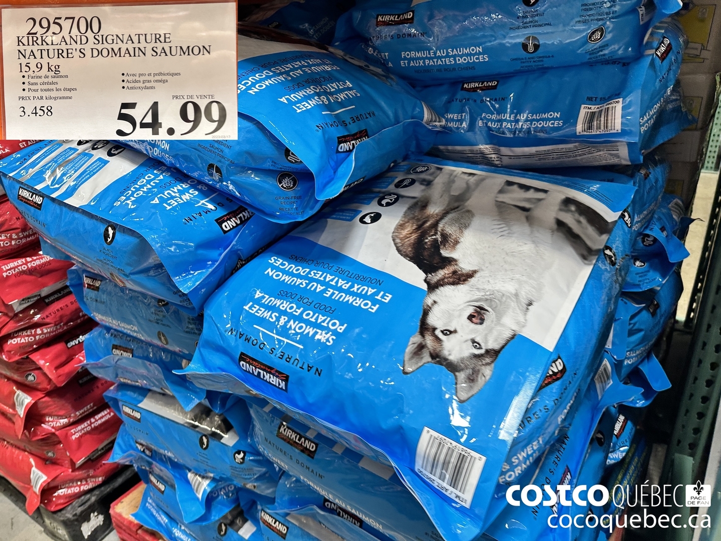 295700 KIRKLAND SIGNATURE NATURE'S DOMAIN SAUMON 15, 9 9 g.. $54.99