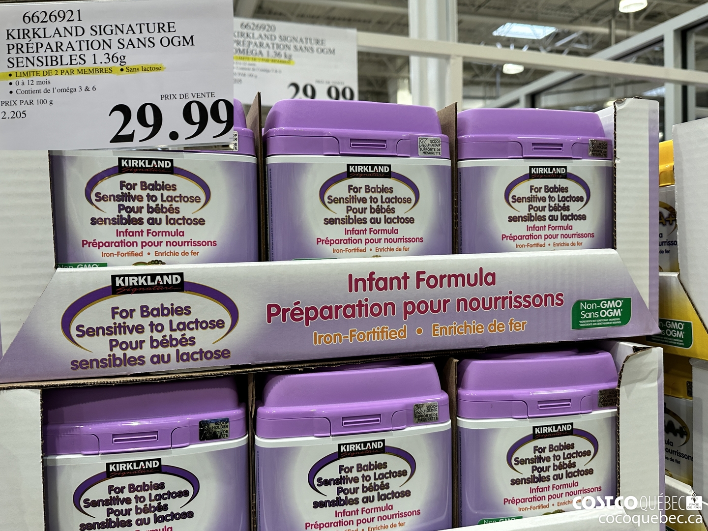 6626921 KIRKLAND SIGNATURE PREPARATION SANS OGM SENSIBLES 1.362 $29.99