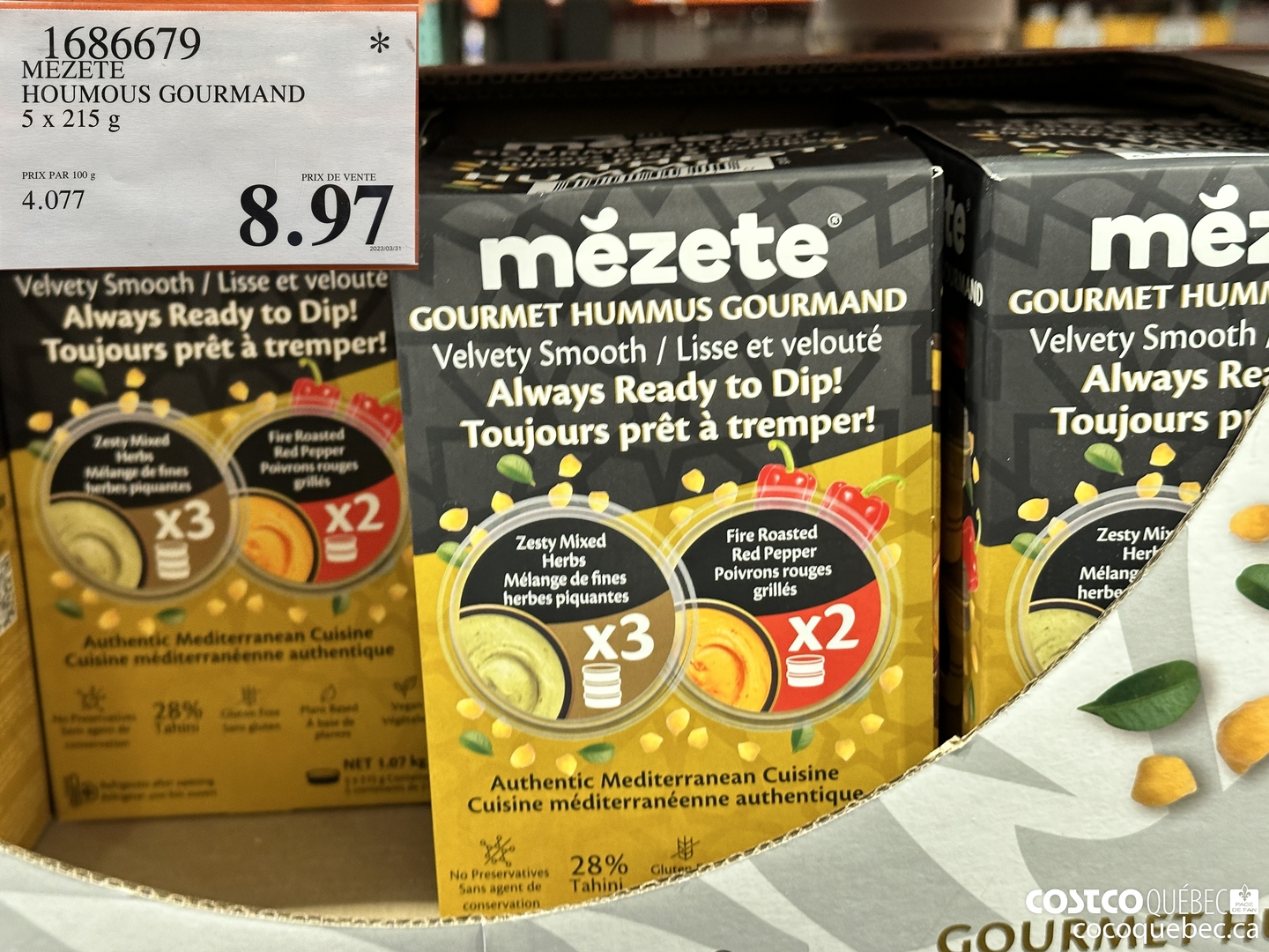 1686679 MEZETE HOUMOUS GOURMAND $8.97