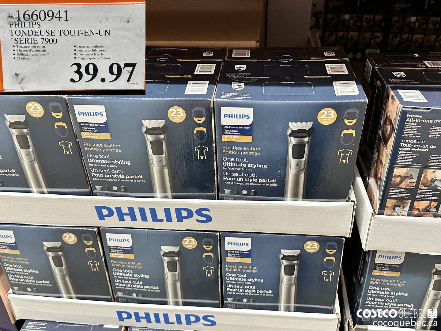 1660941 PHILIPS TONDEUSE TOUT-EN-UN SERIE 7900 $39.97