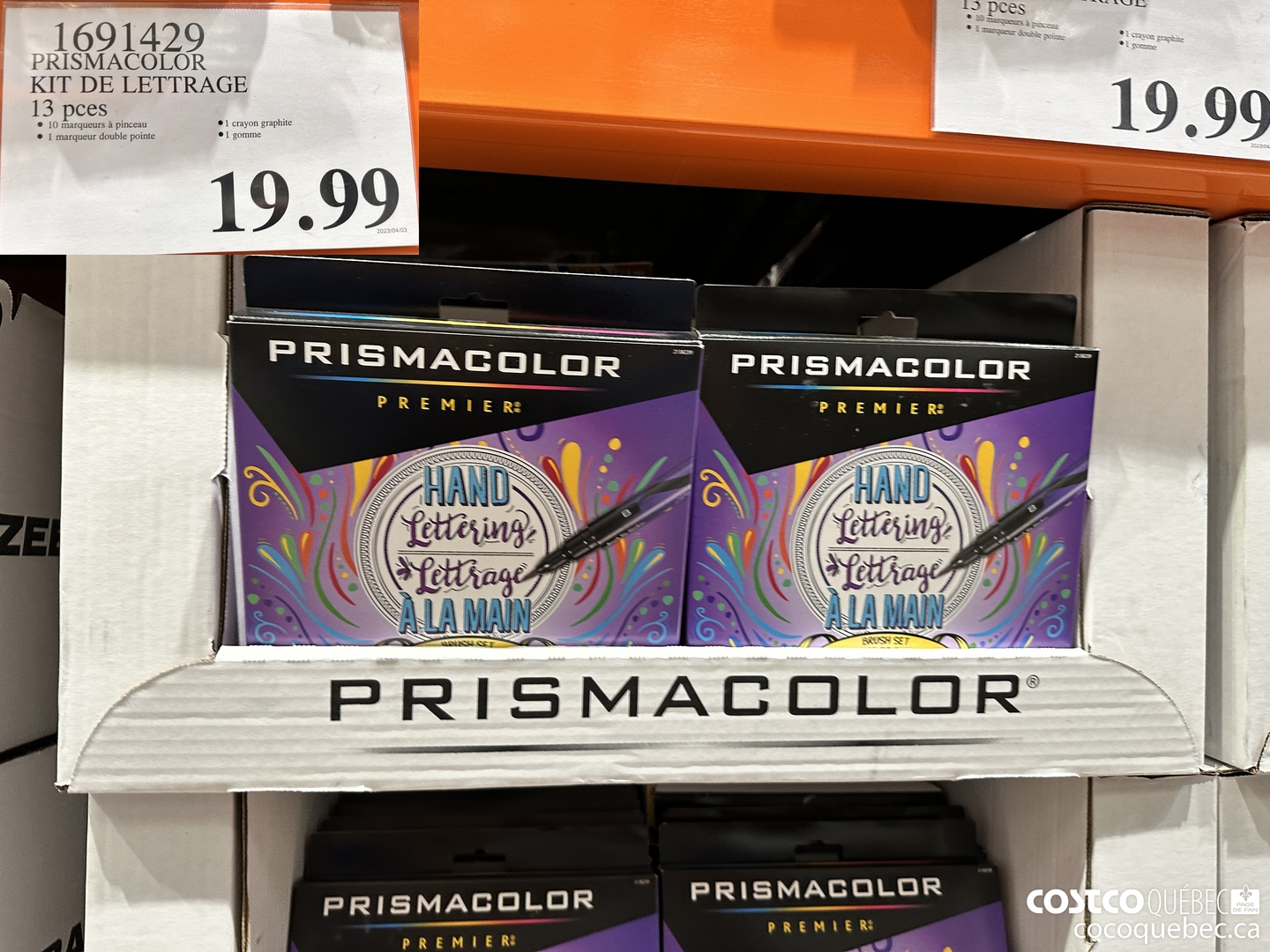 1691429 PRISMACOLOR KIT DE LETTRAGE  $19.99