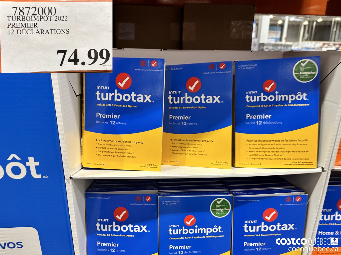 7872000 TURBOIMPOT 2022 PREMIER 12 DECLARATIONS  $74.99