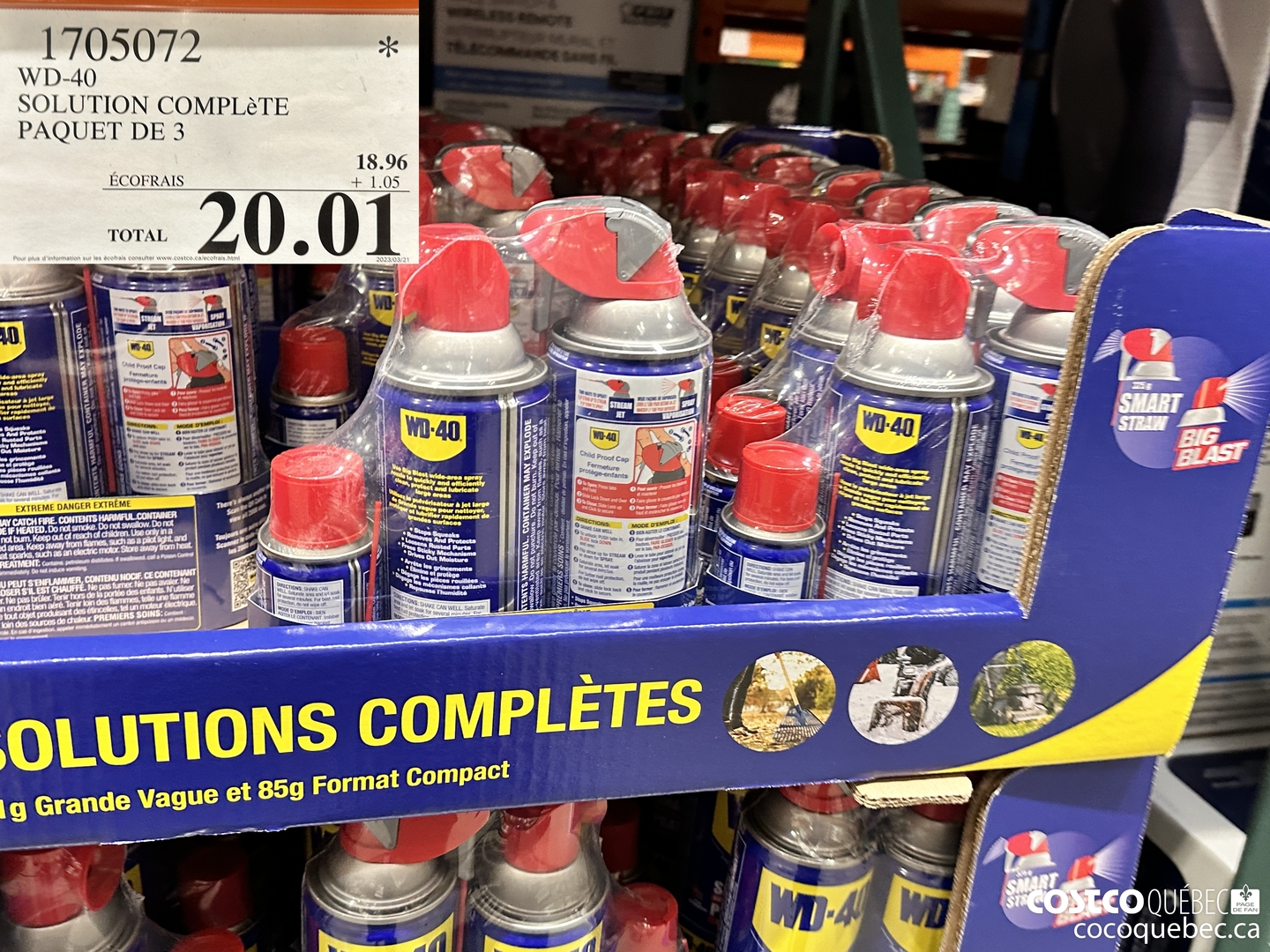 1705072 WD-40 SOLUTION COMPLéTE PAQUET DE 3 $20.01