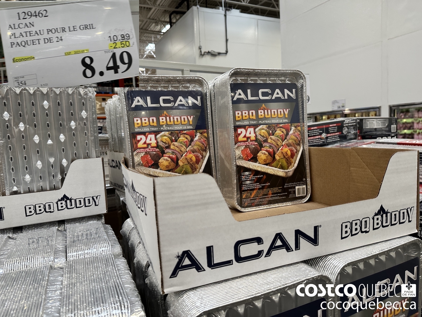 129462 ALCAN PLATEAU POUR LE GRIL PAQUET DE 24 ($2.50 INSTANT SAVINGS EXPIRES ON 2023-05-21) $8.49