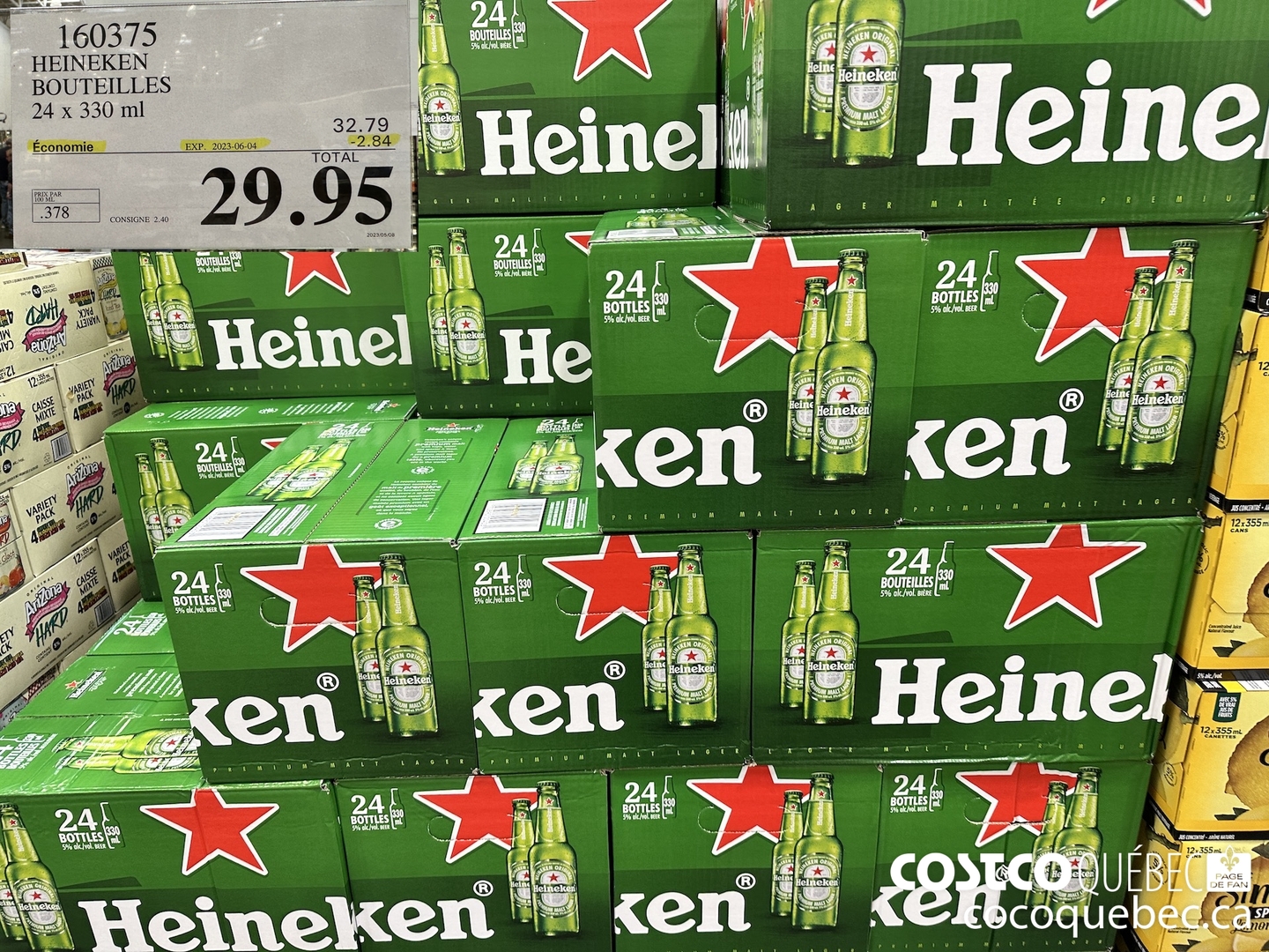 160375 BOUTEILLES 24 x 330 ml  ($2.84 INSTANT SAVINGS EXPIRES ON 2023-06-04) $29.95