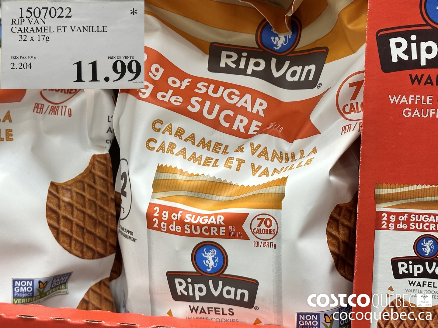 1507022 CARAMEL ET VANILLE $11.99