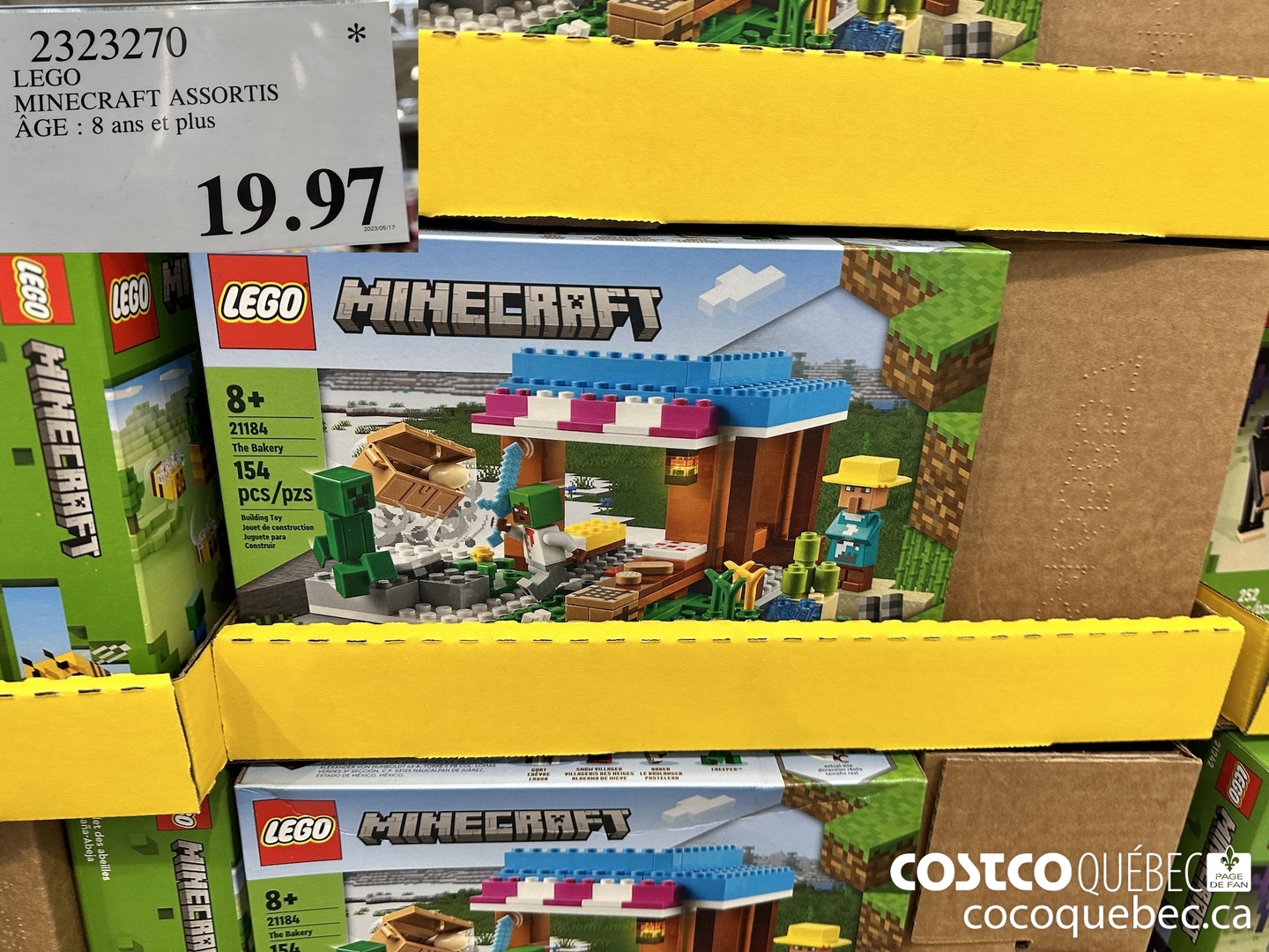 2323270 LEGO MINECRAFT ASSORTIS AGE : 8 ans et plus  $19.97