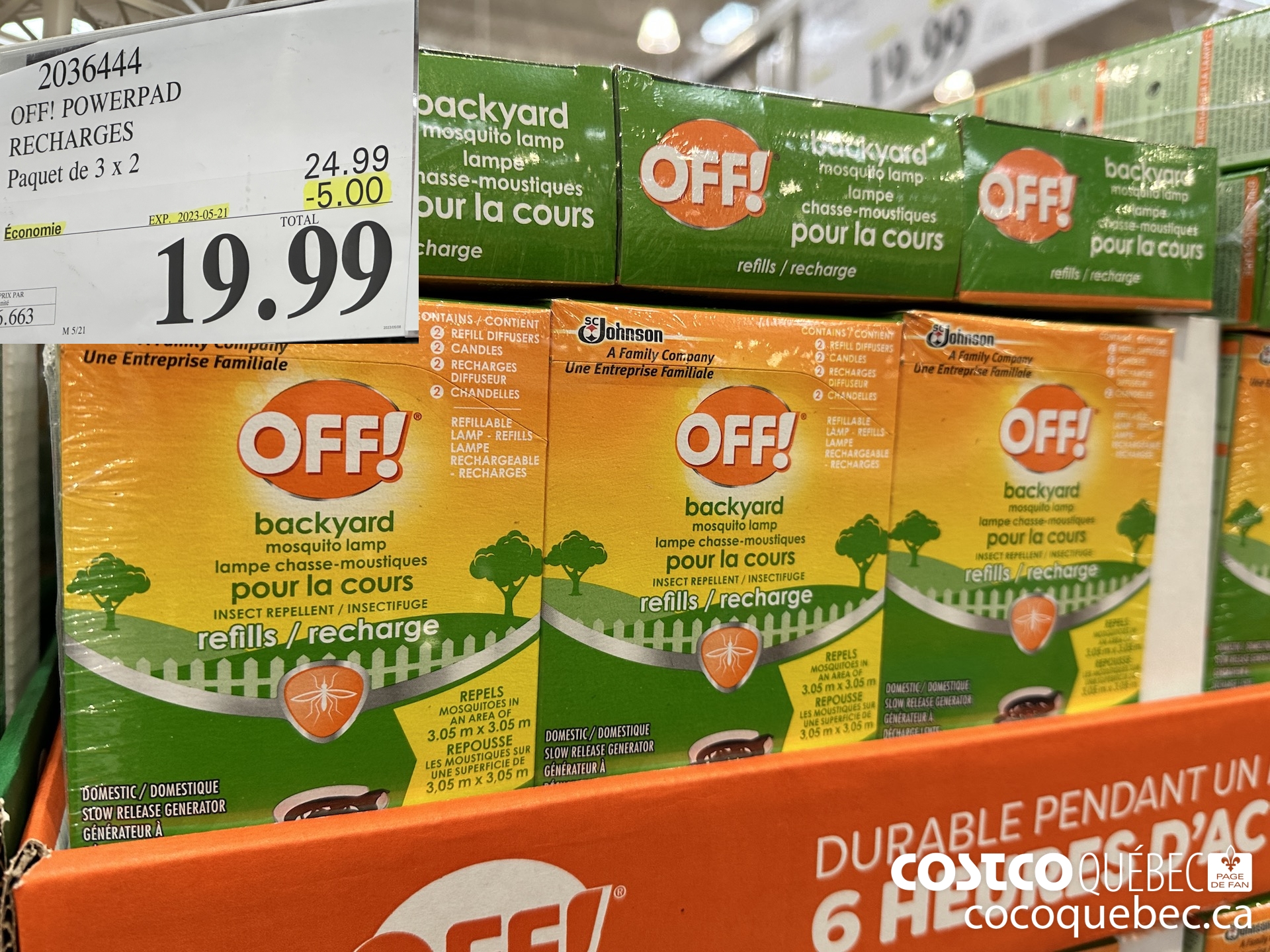 2036444 OFF! POWERPAD RECHARGES Paquet de 3x2 ($5.00 INSTANT SAVINGS EXPIRES ON 2023-05-21) $19.99